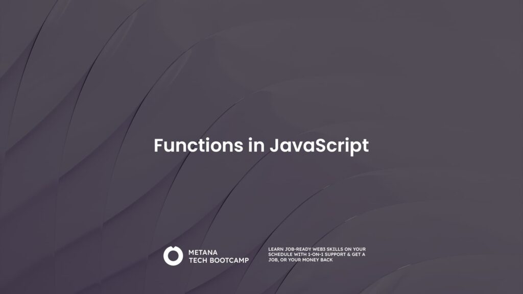 Functions in JavaScript
