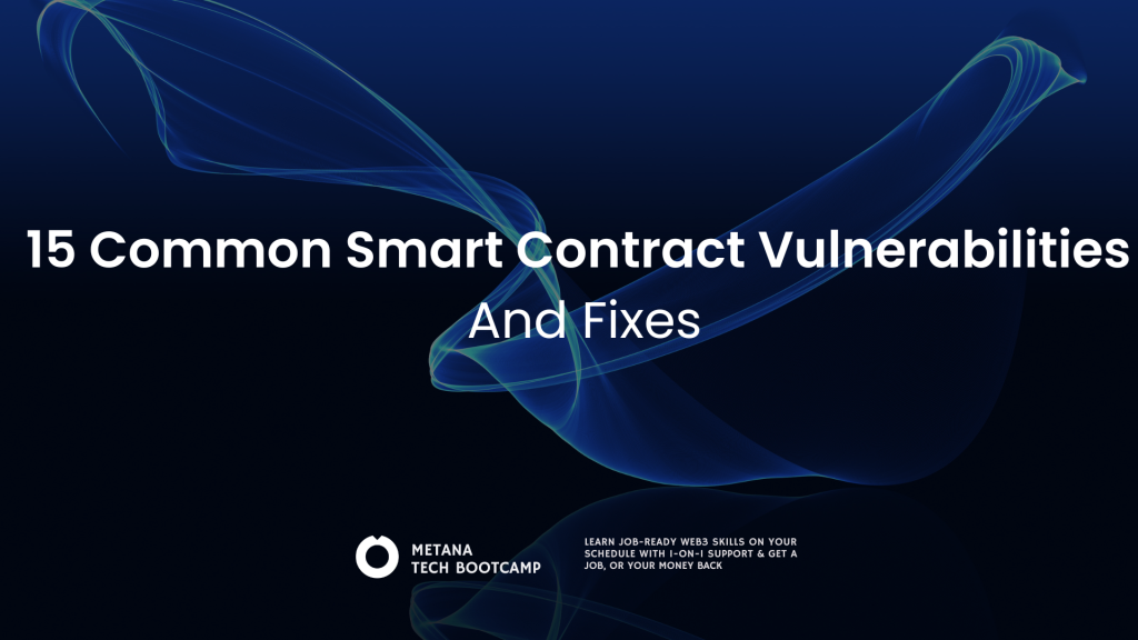 smart contract mistakes and fixes
